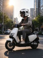 Casque de moto demi-face certifié YQH 3C, casque ouvert en ABS pour les trajets quotidiens, casque de conduite toutes saisons