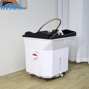 Kisen Hair Wash Head Spa Bac New Design <b>Led</b> <b>Light</b> Portable Shampoo Basin with Water tank No Plumbing - Product Image 3