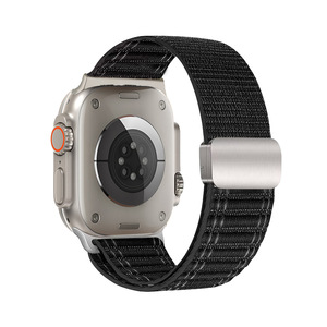 Bracelets magnétiques en nylon tendance, durables et respectueux de la peau, compatibles avec <span class=keywords><strong>Apple</strong></span> <span class=keywords><strong>Watch</strong></span> 11 10 9 <span class=keywords><strong>8</strong></span> - Product Image 2