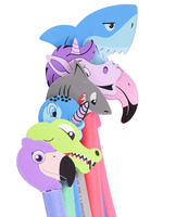 Accessoires et accessoires de nouilles de piscine de créature d'eau de mousse de vente en gros jouets de piscine d'été dessin animé belle tête et queue d'animal