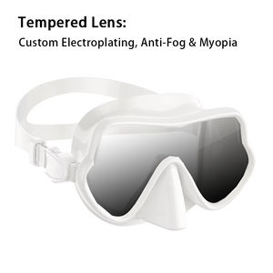 Desain Baru Laris Manis Gratis Masker Selam Tanpa Bingkai Dewasa yang Dapat Disesuaikan dan Dapat Dilipat dengan Volume Rendah serta Set Snorkel & Selam untuk Berenang - Product Image 4