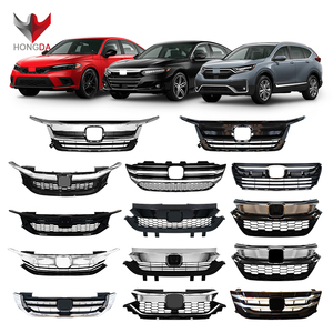 Grille avant de voiture en plastique noir chromé Oem pour Honda Odyssey Accord City Pilot HR-V Vezel 2015 2016 2017 2018 2019 2020 - Product Image 1