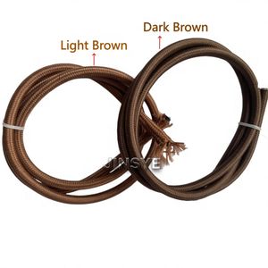 <span class=keywords><strong>Cable</strong></span> Eléctrico Textil Trenzado con Certificación CE/VDE/SAA/cUL, <span class=keywords><strong>Cable</strong></span> de Algodón con Conductor de Cobre - Product Image 3