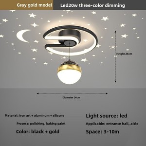 Hiện đại Bắc Âu sáng tạo bầu trời đầy sao hành lang lối vào hành lang ánh sáng đơn giản chiếu Starlight Đèn trần <span class=keywords><strong>Led</strong></span> AC Nguồn điện - Product Image 6