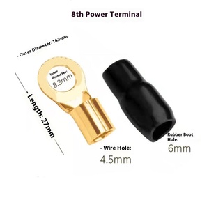 <span class=keywords><strong>Bonico</strong></span> Aleación de Zinc tipo junta tórica conector Cable de alimentación terminal de batería tipo Y pala tipo U amplificador Terminal para Audio de coche - Product Image 2