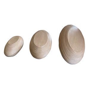 Fiberglass <b>Wood</b> Grain <b>Bench</b> Oval Contemporary Design For Mall Outdoor Furniture Durable Patio <b>Bench</b> - Product Image 5