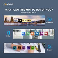 BOSGAME B100 Intel 12e generatie Mini PC 16GB DDR4 RAM 512GB M.2 2280 SSD 4K 60HZ Drievoudig beeldscherm Dubbele HDMI Type-C 6W TDP WIFI5 BT 5.0