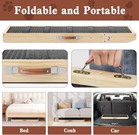 Antidérapant pour canapé intérieur chien escaliers rampe pour chien en bois 2 niveaux hauteur réglable pliant Portable échelle de chat pour animaux de compagnie