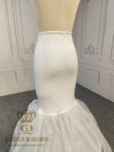QUEENS GOWN <span class=keywords><strong>Jupon</strong></span> sirène extensible à <span class=keywords><strong>1</strong></span> <span class=keywords><strong>cerceau</strong></span> pour robe de mariée - Product Image 5
