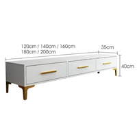 Meuble TV Moderne de Luxe pour Salon – Console de Salon Brillante et Élégante