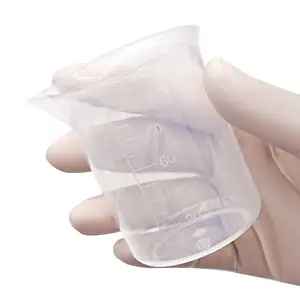 Plastik beher 500ml beher ölçüm kabı bardak sapsız kimyasal laboratuvar için