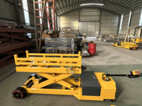 Carro de Transporte Eléctrico para Remolques con Mesa Elevadora de Tijera, Carro Elevador Hidráulico para Línea de Producción Automotriz