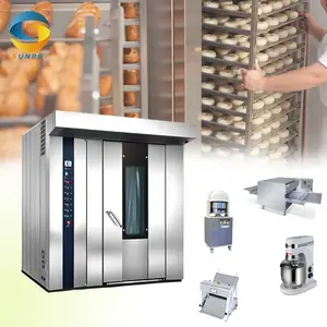 1 Stop Solution Direct Sales Reasonable Price Proofer Industrial Mixer 32 Trays Commercial Bread Rotary Oven Bakery Electric