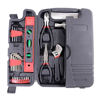 Boîte à outils professionnelle pour mécanicien, 50 pièces, boîte à outils rigide pour la maison