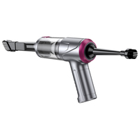 Aspiradora de Mano Inalámbrica 6500PA 2 en 1 con USB-C, Vaciado con un Clic, Lavable, Filtro HEPA, Malla Metálica, ABS para Detallado de Autos, Hogar, Oficina y Mascotas