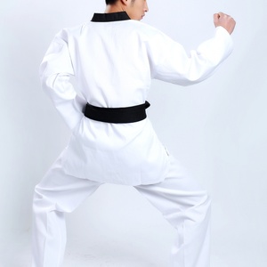 Uniforme de Artes Marciales Unisex para Niños, Cómodo, para Taekwondo ITF, <span class=keywords><strong>Dobok</strong></span>, Poliéster/Algodón, Hunsongs WTF <span class=keywords><strong>Fighter</strong></span> Uniform-16 - Product Image 4