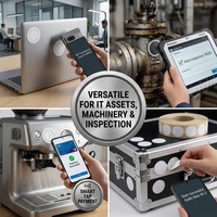 Etiqueta NFC Flexible para Metal, NTAG213, 13.56MHz, Resistente al Agua, para Identificación de Activos Metálicos