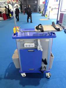 अस्पताल रोगी कमरे के फर्नीचर एब्स 5 दराज दवाओं आपातकालीन नर्सिंग कार्ट चिकित्सा एनेस्थीसिया उपचार ट्रॉली - Product Image 6