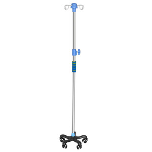 ขาตั้งเหล็กหล่อรูปดอกพลัมแบบปรับความสูงได้ รุ่น IV พร้อมที่วางสแตนเลสสำหรับใช้ในโรงพยาบาล - Product Image 5