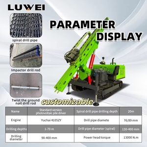 Ad alta potenza Crawler pila fotovoltaico Driver solare pila speronatrice per <span class=keywords><strong>PV</strong></span> struttura di montaggio installazione - Product Image 2