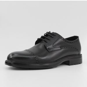 Chaussures de bureau en cuir respirantes à lacets pour hommes, style décontracté et professionnel, bout carré, collection Printemps-Été, promotion exceptionnelle, par des grands créateurs de luxe - Product Image 6