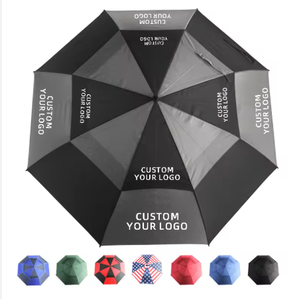 Parapluie de golf automatique coupe-vent personnalisé avec logo, grande <span class=keywords><strong>taille</strong></span>, double couche, protection optimale, vente en gros - Product Image 1