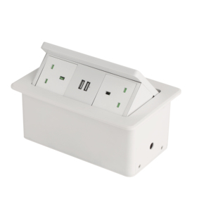 Thiết Kế Mới Công Nghiệp Hội Nghị Bảng USB-C Nhanh Cổng 2 Thủy Lực <span class=keywords><strong>Pop</strong></span>-up Không Dây Sạc Ổ Cắm Anh Điện Thiết Kế Mới Được Xây Dựng - Product Image 1