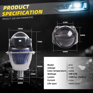 เลนส์โปรเจคเตอร์ AF02 ขนาด 3.0 นิ้ว Afs Bi Led สำหรับรถยนต์ ระบบไฟส่องสว่างอัตโนมัติ สว่างพิเศษ - Product Image 5