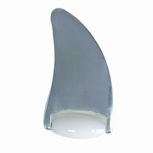 Rouleau facial en forme de corne de bélier en alliage de zinc et résine blanche - Product Image 3