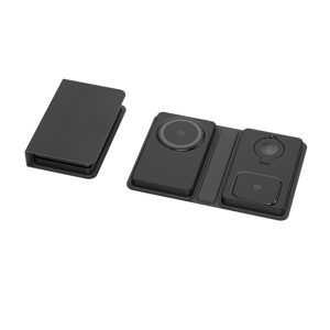 แบตเตอรี่สำรองแบบพกพาไร้สายแม่เหล็ก 2-in-1 ความจุ 10000mAh ชาร์จเร็ว พร้อมพอร์ต Type-C ใช้ได้กับ <span class=keywords><strong>iPhone</strong></span> และ Apple Watch - Product Image 1