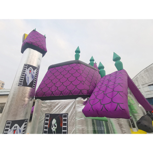 <span class=keywords><strong>Casa</strong></span> inflable de halloween grande para patio exterior, con esqueleto y <span class=keywords><strong>fantasma</strong></span>, fábrica de liquidación - Product Image 3