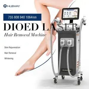 Nubway New 2 In 1 Professional Diode Laser Men Hair Removal High Power Diode Laser Hair Remover Therapeutic Device