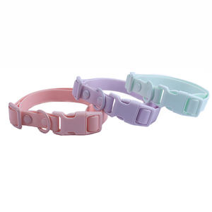 Waterproof Durable Alloy PVC Classic Luxury <b>Dog</b> <b>Collar</b> Set with Buckle <b>Soft</b> Lights Features Alloy Material - Product Image 1