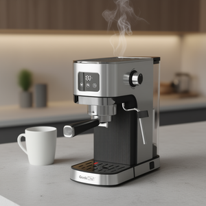 Cafetera Espresso GeekChef de 1350W, 20 Bares de Presión, Tanque de Agua de 1.5L, Semiautomática para Uso Doméstico - Product Image 2