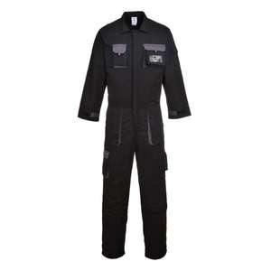 PORTWEST - TX15BKRXXXL Texo Contrast <b>black</b> coverall - EAN 5036108189786 WORK <b>OVERALLS</b> - Product Image 1