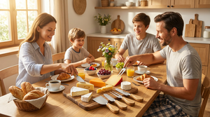 Set <span class=keywords><strong>di</strong></span> 6 coltelli per formaggio e formaggi <span class=keywords><strong>di</strong></span> successo con manici in legno naturale color naturale e finitura metallica - Product Image 2