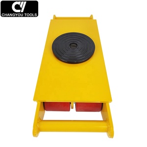 Carretilla de Carga Resistente CRA-12 con Plataforma Giratoria y Gato Hidráulico para <span class=keywords><strong>Mover</strong></span> Equipos de Carga Pesada, Remolque, Plataforma Rodante - Product Image 4