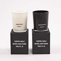 Bougie parfumée blanche en cire de soja naturelle de qualité supérieure, à prix abordable, avec emballage personnalisé pour la maison, marque privée