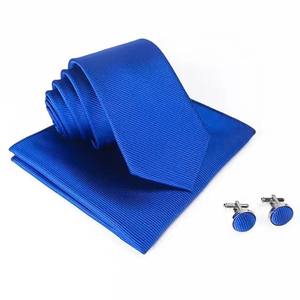 Ensemble de boutons de manchette et de cravate pour homme I-0251, cravates de mariage tendance pour homme, pochette de costume, cravate, cadeaux, accessoires de fête, cravate en jacquard - Product Image 2