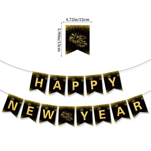 Striscioni di carta a forma di lettera all'ingrosso per 2026 decorazione del partito di <span class=keywords><strong>capodanno</strong></span> - Product Image 3