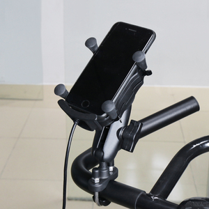 Soporte de aluminio para manillar de moto con cabeza de bola en U para teléfonos y cámaras VIN-BC-1U-1 - Product Image 6