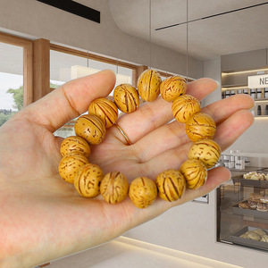 สร้อยข้อมือวอลนัทธรรมชาติ ลูกปัดขนาด 12 มม. ลูกประคำสำหรับสวดมนต์และการสวมใส่ประจำวัน - Product Image 2