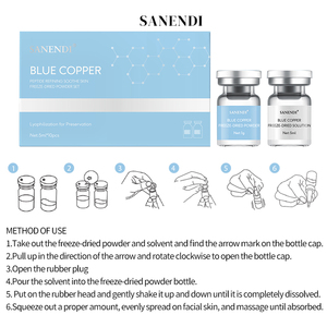 Custom Formula Blue Copper <b>Serum</b> Nourishing Firming Facial Skin Care Essence for Beauty Salon Private Label - Product Image 6