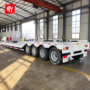 गर्म बिक्री भारी-शुल्क 3 और 4 अक्षल्स कम बिस्तर वाले अर्ध ट्रेलर चीनी कारखाने स्टील सामग्री - Product Image 3
