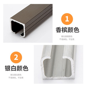 Aluminum Alloy Slide Rail 6000 Series Oxidation Surface Treatment Customizable For Sliding Doors - Product Image 4