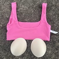 GC Soutien-gorge de sport doux et serré pour femmes Vêtements d'extérieur de style simple pour la course à pied Soutien-gorge de yoga Pilates Training Fitness Bra Vest YG249