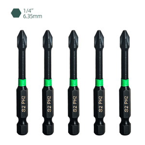 Impact Drill Bit <b>Phillips</b> 1/4 In Hex Shank Black Oxide 25mm Length Electric <b>Screwdriver</b> Bit - Product Image 2