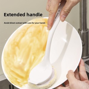 Detachable Household Loofah Cleaning <b>Brush</b> with Long Handle Dishwashing <b>Brush</b> - Product Image 4