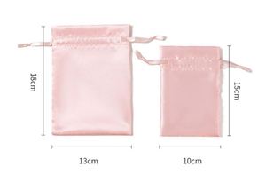 High Quality Custom Logo Printed Polyester Drawstring for Wig <b>Baseball</b> <b>Cap</b> Silk Satin Dust <b>Bag</b> - Product Image 3