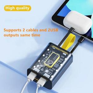 Gran oferta, <span class=keywords><strong>bancos</strong></span> de energía portátiles de 10000mAh PD 22,5 W, diseño transparente, logotipo personalizado de gran capacidad, excelente carga rápida para el hogar - Product Image 5